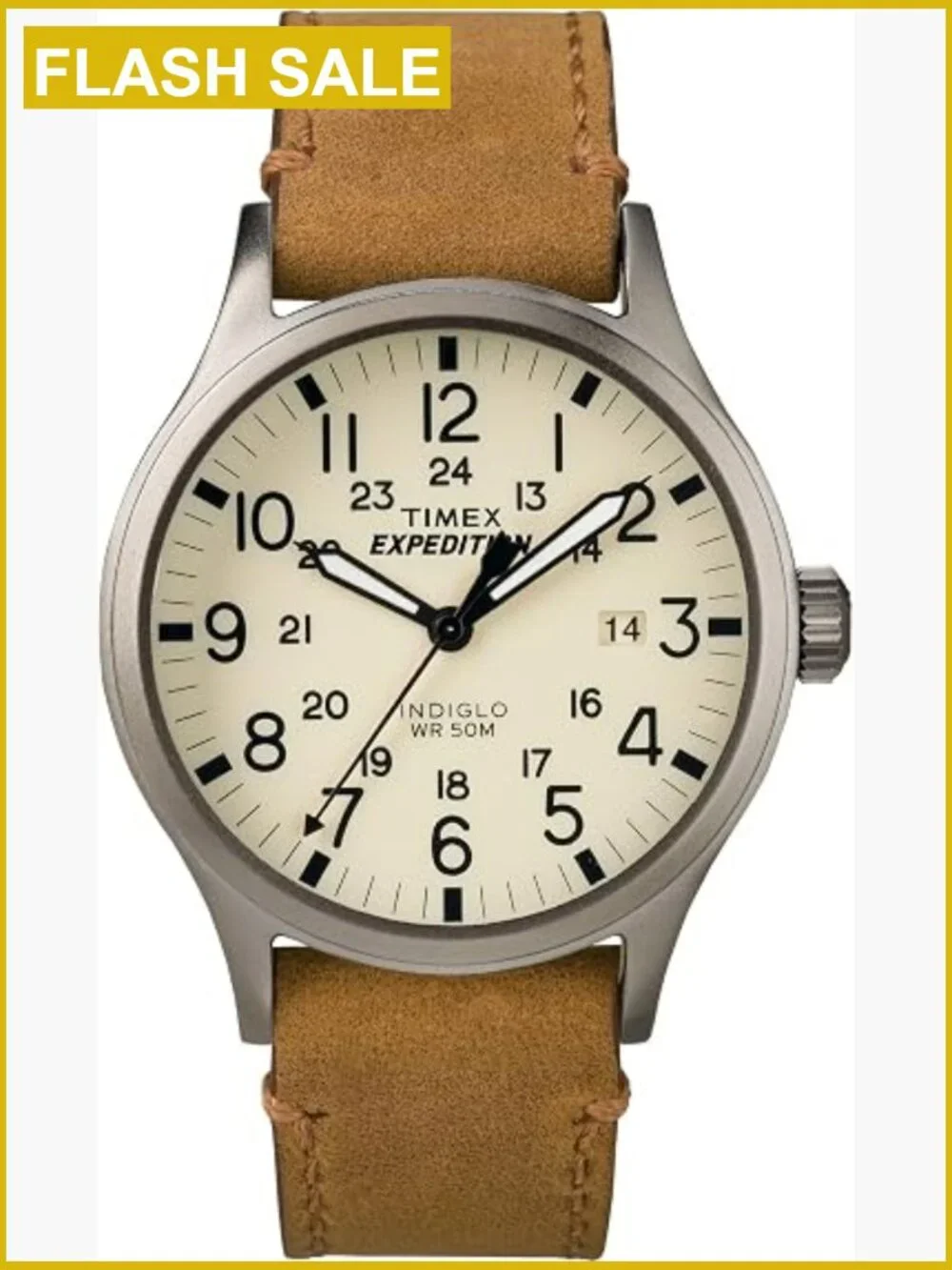 Men's Expedition Scout 40mm Quartz Watch Genuine Leather